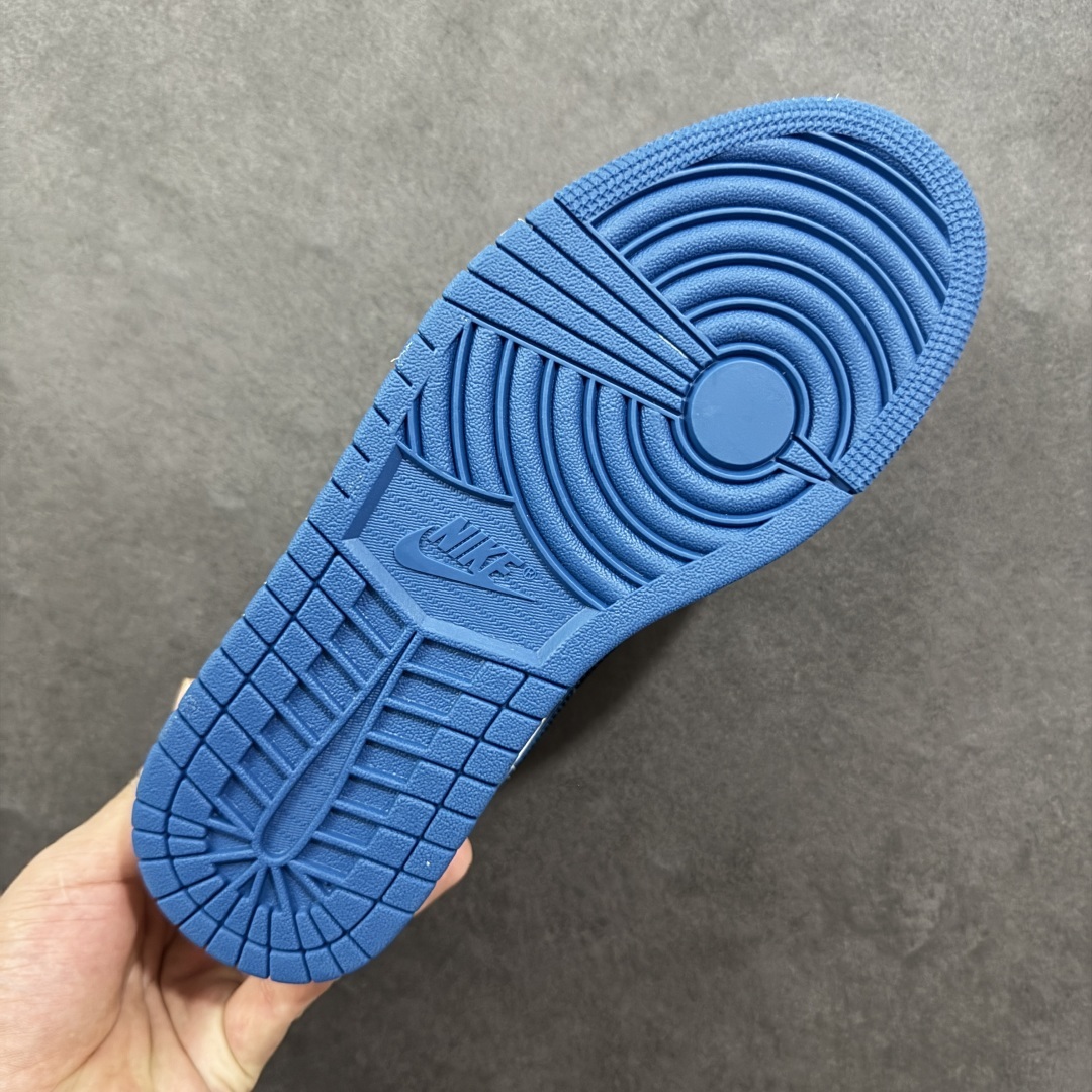 【纯原】Air Jordan 1 Low 低帮 黑蓝刺子绣 AJ1 乔丹1代 aj1 乔1 低邦 白黑蓝
