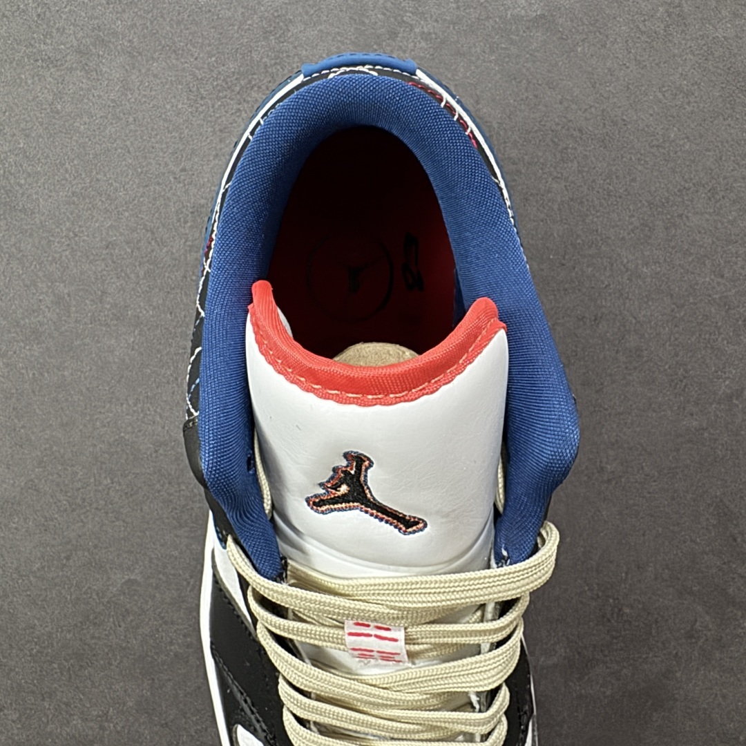 【纯原】Air Jordan 1 Low 低帮 黑蓝刺子绣 AJ1 乔丹1代 aj1 乔1 低邦 白黑蓝