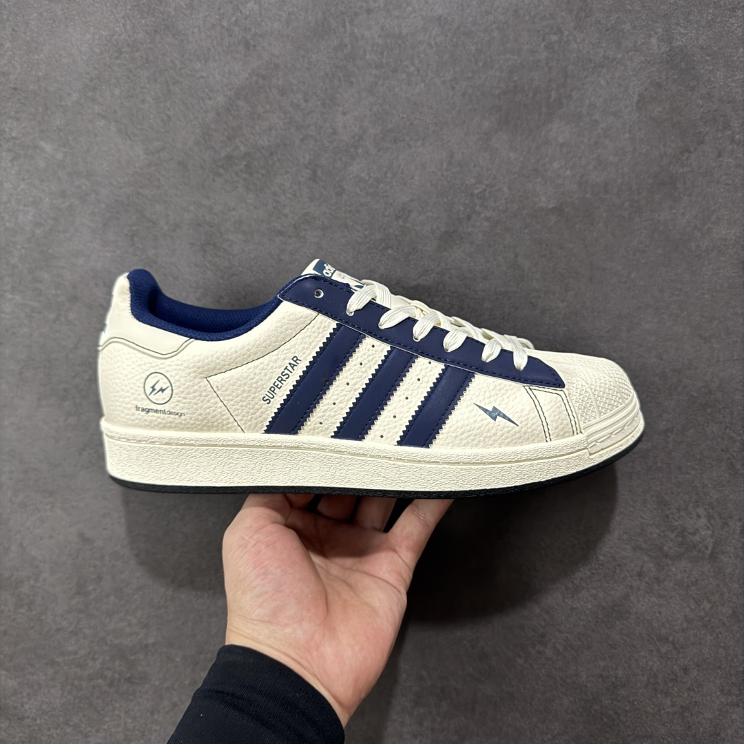 【纯原】AD Originals Superstar x 贝壳头联名 采用全新头层拼接皮革材质后跟采用特