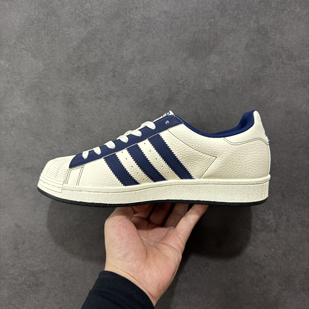 【纯原】AD Originals Superstar x 贝壳头联名 采用全新头层拼接皮革材质后跟采用特