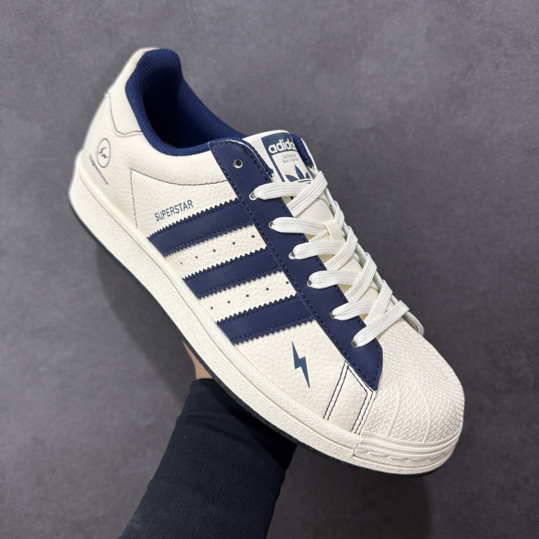 【纯原】AD Originals Superstar x 贝壳头联名 采用全新头层拼接皮革材质后跟采用特