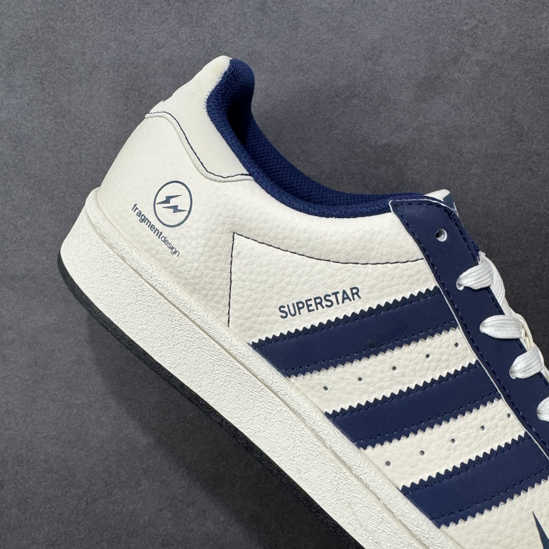 【纯原】AD Originals Superstar x 贝壳头联名 采用全新头层拼接皮革材质后跟采用特