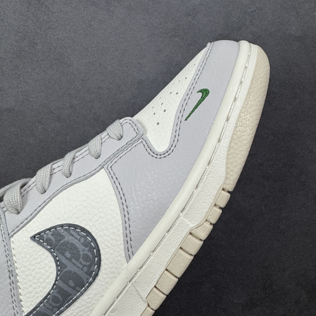 自取 【纯原】Dior x Nike Dunk SB Low 迪奥 x 耐克 SB 低帮 灰白绿 鞋身整