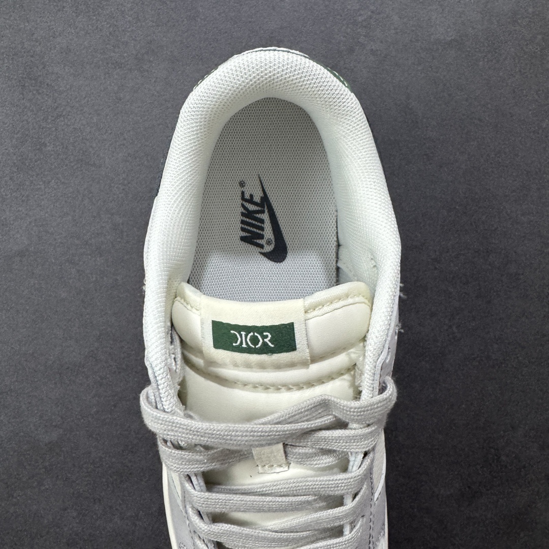 自取 【纯原】Dior x Nike Dunk SB Low 迪奥 x 耐克 SB 低帮 灰白绿 鞋身整