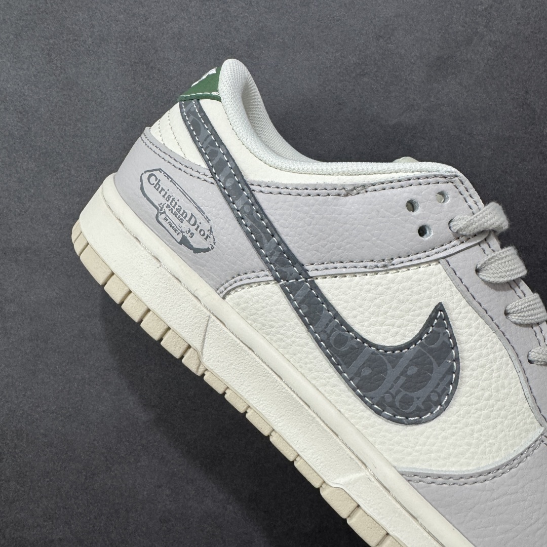 自取 【纯原】Dior x Nike Dunk SB Low 迪奥 x 耐克 SB 低帮 灰白绿 鞋身整