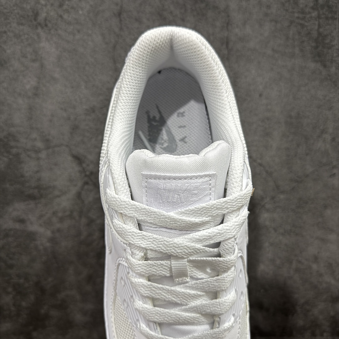 【纯原】Nike Air Max 90 舒适 复古 合成革减震防滑透气 低帮 休闲跑步鞋 纯白色 CN8
