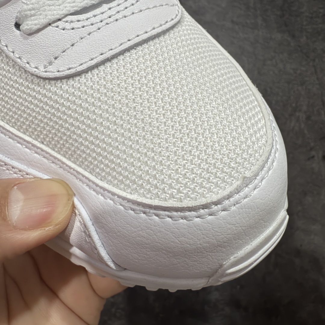 【纯原】Nike Air Max 90 舒适 复古 合成革减震防滑透气 低帮 休闲跑步鞋 纯白色 CN8