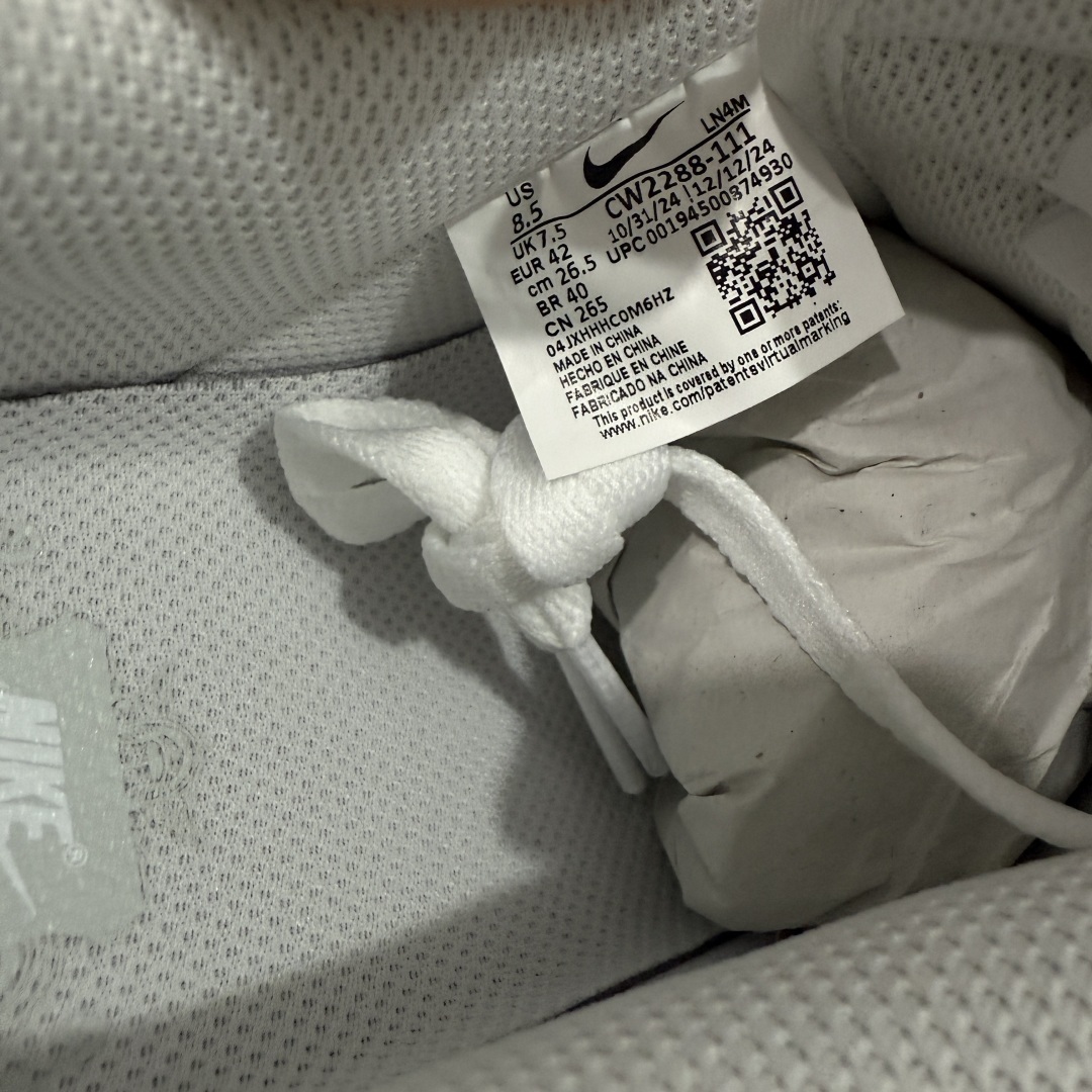 【纯原】NK Air Force 1 Low '07 空军一号低帮经典板鞋 纯白 CW2288-111