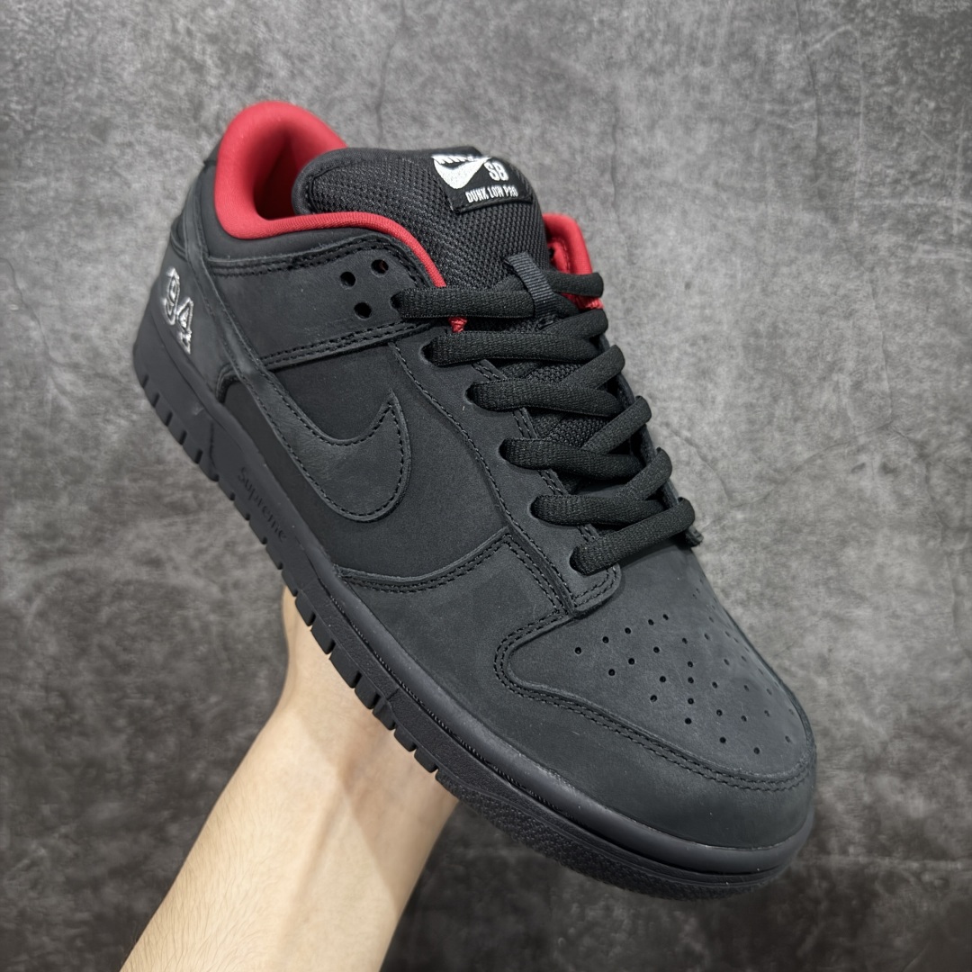 【纯原】Supreme x NK Dunk Low 低帮Sup联名黑红货号：HQ8487-001专业du