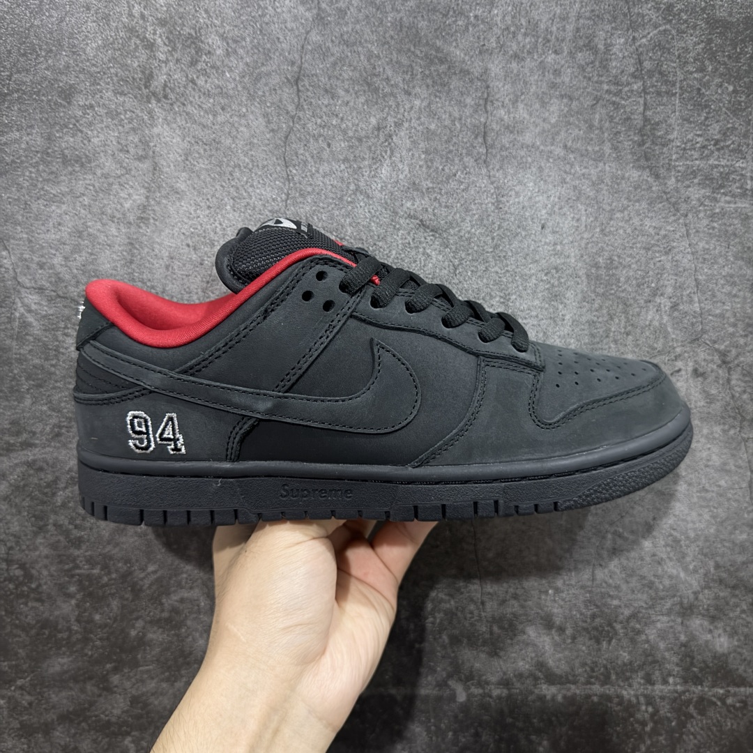 【纯原】Supreme x NK Dunk Low 低帮Sup联名黑红货号：HQ8487-001专业du