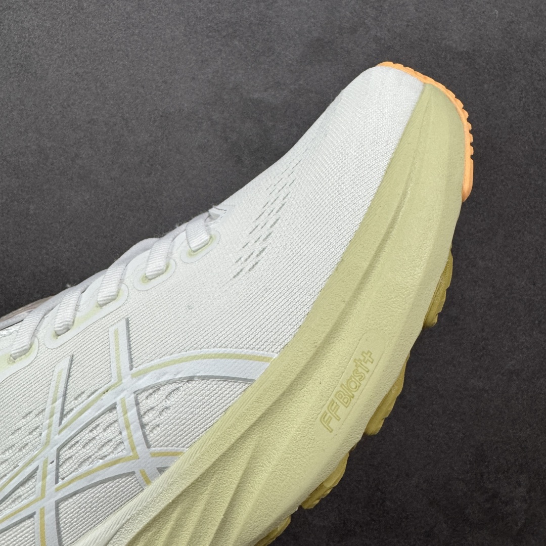 图片[5]-【公司级】Asics Gel-Kayano 32代 亚瑟士运动休闲透气专业跑鞋 原装印尼工代进口单丝纤维程工网布鞋面，更贴合脚型和舒适透气 后跟稳定片带来合脚舒适的穿着感优化后的GEL，提供更好的缓冲保护性 FLYTEFOAM BLAST中底科技，兼具轻量、缓冲、回弹，提升跑步推进力，给跑步健将营造新的跑步体验。 货号：1011C051-101 尺码：36 37 37.5 38 39 39.5 40 40.5 41.5 42 42.5 43.5 44 45 46-选品中心