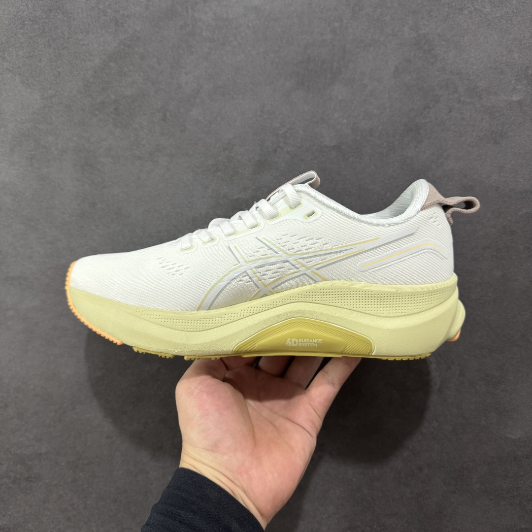 图片[2]-【公司级】Asics Gel-Kayano 32代 亚瑟士运动休闲透气专业跑鞋 原装印尼工代进口单丝纤维程工网布鞋面，更贴合脚型和舒适透气 后跟稳定片带来合脚舒适的穿着感优化后的GEL，提供更好的缓冲保护性 FLYTEFOAM BLAST中底科技，兼具轻量、缓冲、回弹，提升跑步推进力，给跑步健将营造新的跑步体验。 货号：1011C051-101 尺码：36 37 37.5 38 39 39.5 40 40.5 41.5 42 42.5 43.5 44 45 46-选品中心