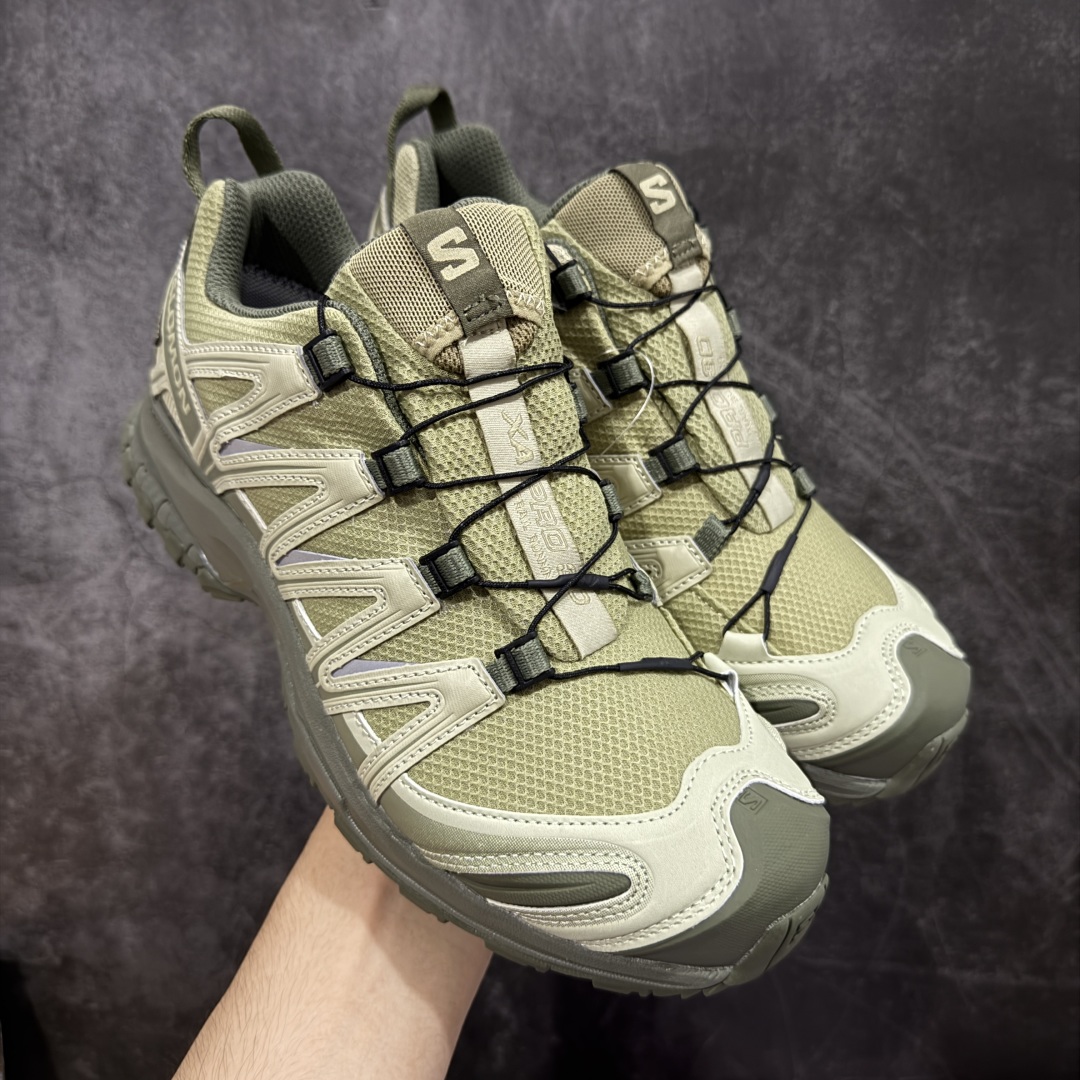 【绿x版】SALOMON XA Pro 3D GTX 萨洛蒙潮流越野机能户外功能鞋 新绿色 防水 新配色出货 477316 纯原外贸平台特供订单 耗时半年巨作 全套原纸板楦头开发 原厂特供网布配套加持 确保原汁原味 完美呈现版型 原档数据独家私模五层组合大底 男女鞋同步官方开发至46.5 原装Ortholite轻量化鞋垫 中底布带钢印编号 原厂TPU锁扣 进口港宝加持 后跟自然饱满 还原公司包裹性 鞋面采用SENSIFT贴合技术 全方位贴合包裹脚型 鞋跟部鞋底牵引设计 提供强大的抓地性能 更适应野外崎岖不平的道路 其3D ADVANCED CHASSIS底盘 材料轻量大化 钉齿设计更具稳定性 防护性 鞋底易磨损区运用CONTAGRIP高耐磨材料 应对城市硬质路面长距离跑考验 尺码:36 36.5 37.5 38 38.5 39 40 40.5 41 42 42.5 43 44 44.5 45 46 46.5-选品中心