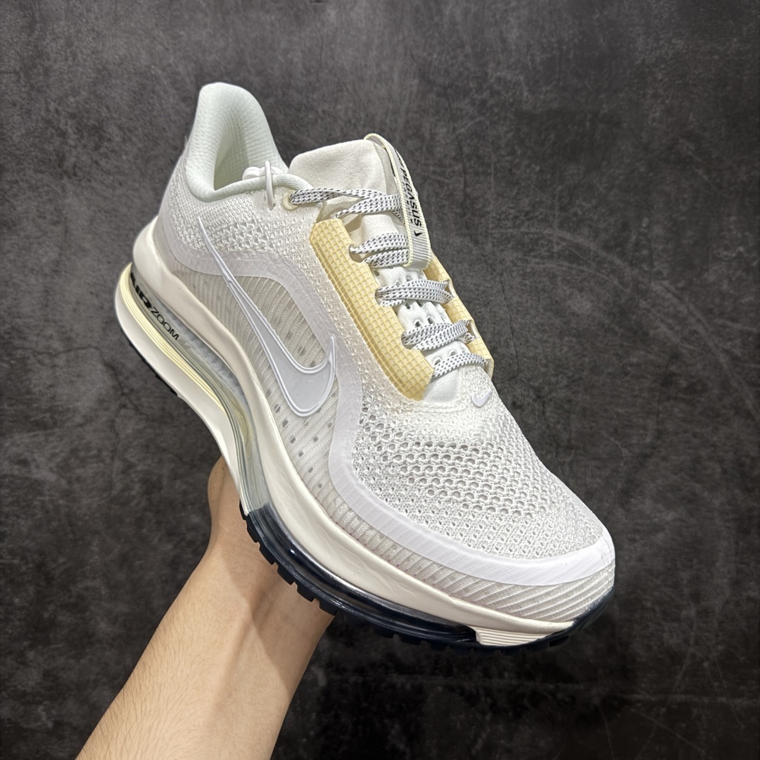 【纯原】Nike Pegasus Premium 舒适百搭减震防滑耐磨透气 低帮跑步鞋 骨白色 HQ25