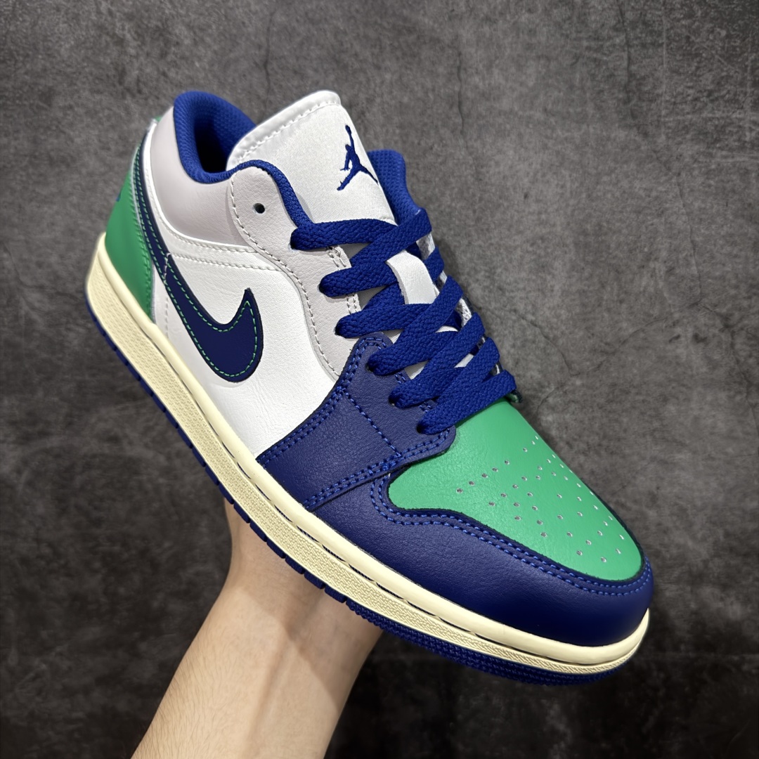 【纯原】Air Jordan Low AJ1 乔1蓝白绿 低帮文化休闲运动板鞋 -147市面中低帮最具代