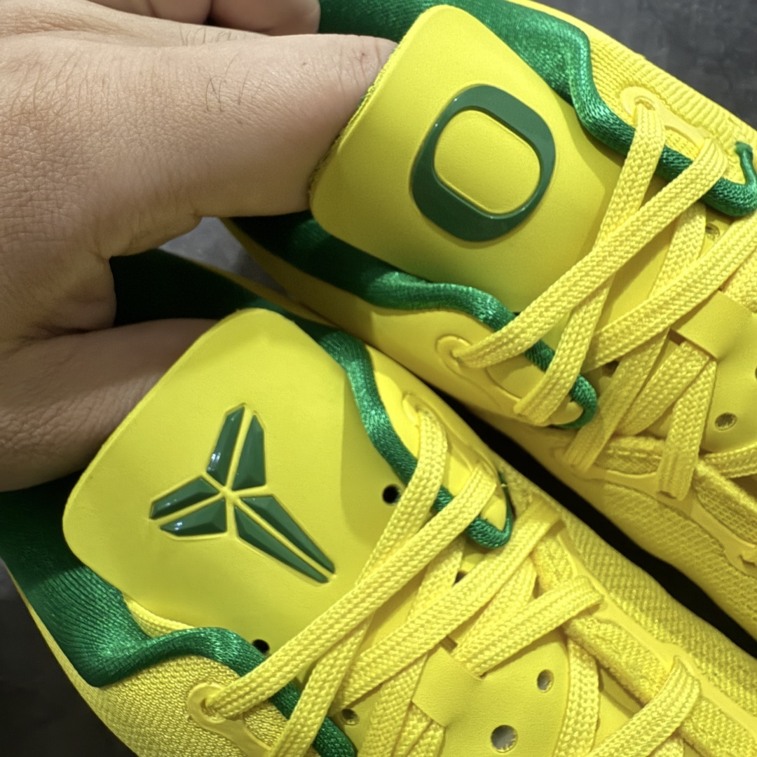 【纯原】NK Zoom Kobe Ⅷ System 科比8代复刻实战运动低帮文化篮球鞋 俄勒冈黄绿鸭子
