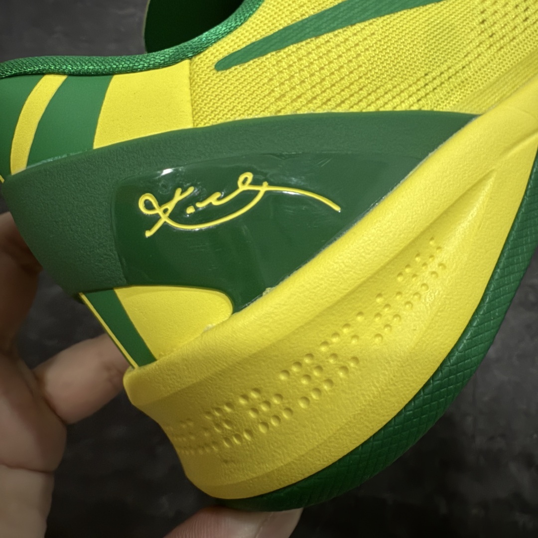 【纯原】NK Zoom Kobe Ⅷ System 科比8代复刻实战运动低帮文化篮球鞋 俄勒冈黄绿鸭子
