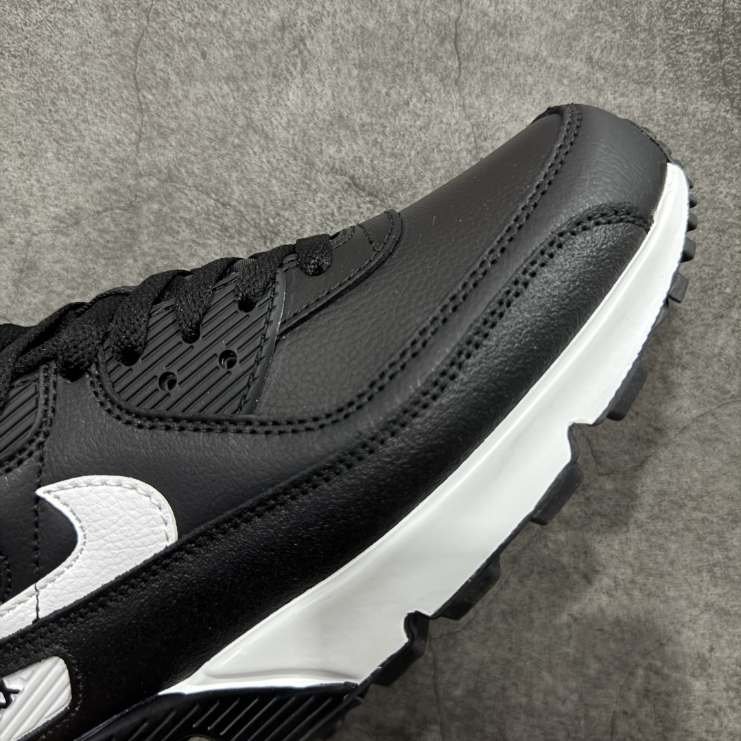 【纯原】Nike Air Max 90 舒适 复古 合成革减震防滑透气 低帮 休闲跑步鞋 黑白CD686
