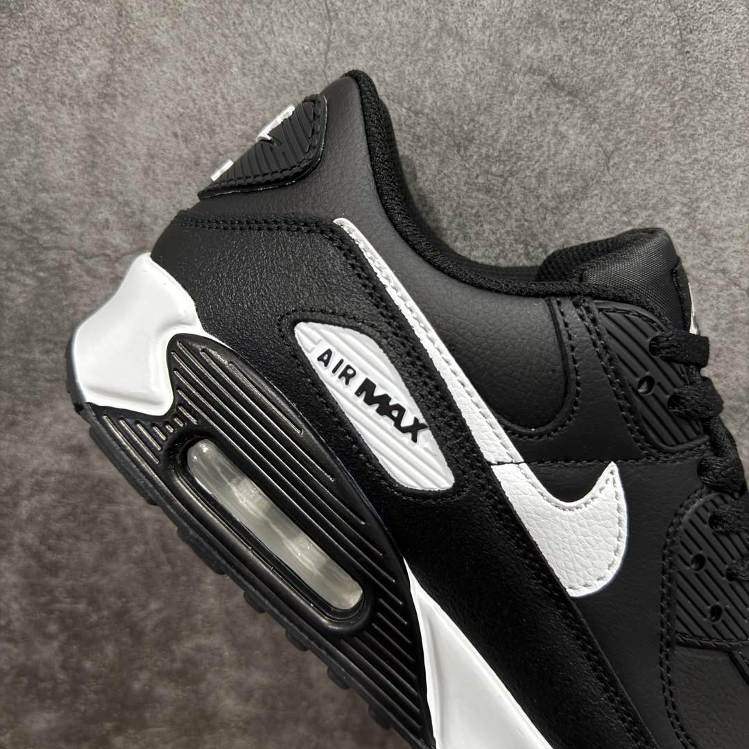 【纯原】Nike Air Max 90 舒适 复古 合成革减震防滑透气 低帮 休闲跑步鞋 黑白CD686