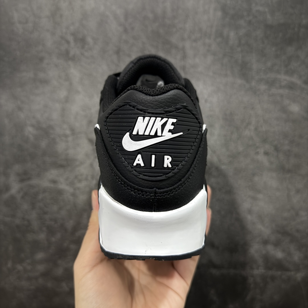 【纯原】Nike Air Max 90 舒适 复古 合成革减震防滑透气 低帮 休闲跑步鞋 黑白CD686