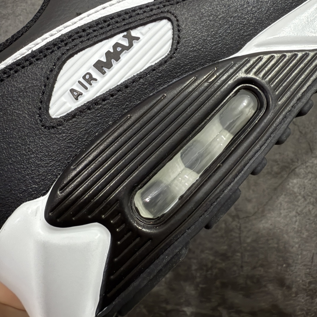 图片[3]-【Max纯原版】Nike Air Max 90 舒适 复古 合成革减震防滑透气 低帮 休闲跑步鞋 黑白CD6864-029 顶级90款问市 开发数月 原版开发 多道QC质检 鞋型完美复刻 原厂级别工艺 正确色卡 正确气垫蓝光 正确大底 独家私模 采用进口头层牛皮拼接 定位高端市场 行业标杆工艺 尺码：39 40 40.5 41 42 42.5 43 44 44.5 45 46-选品中心