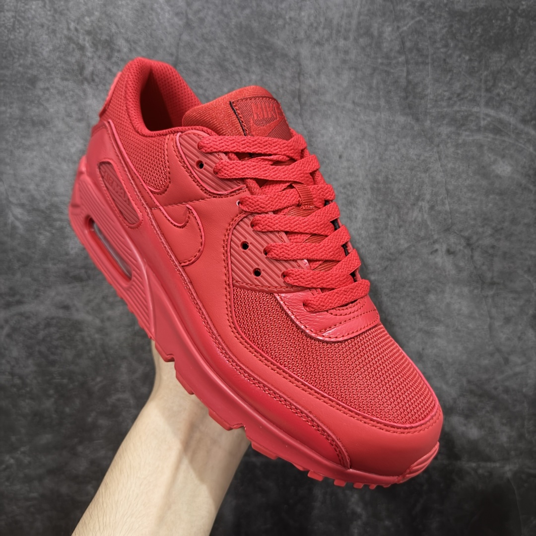 【纯原】Nike Air Max 90 舒适 复古 合成革减震防滑透气 低帮 休闲跑步鞋 红色 CZ79