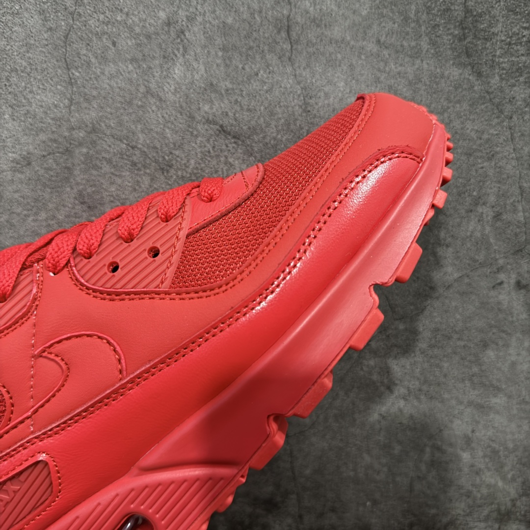 【纯原】Nike Air Max 90 舒适 复古 合成革减震防滑透气 低帮 休闲跑步鞋 红色 CZ79