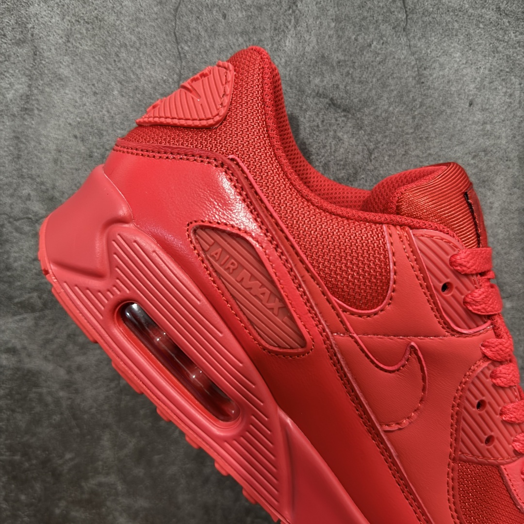 【纯原】Nike Air Max 90 舒适 复古 合成革减震防滑透气 低帮 休闲跑步鞋 红色 CZ79