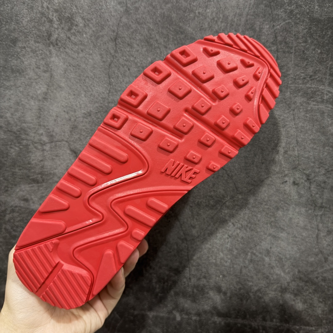 【纯原】Nike Air Max 90 舒适 复古 合成革减震防滑透气 低帮 休闲跑步鞋 红色 CZ79