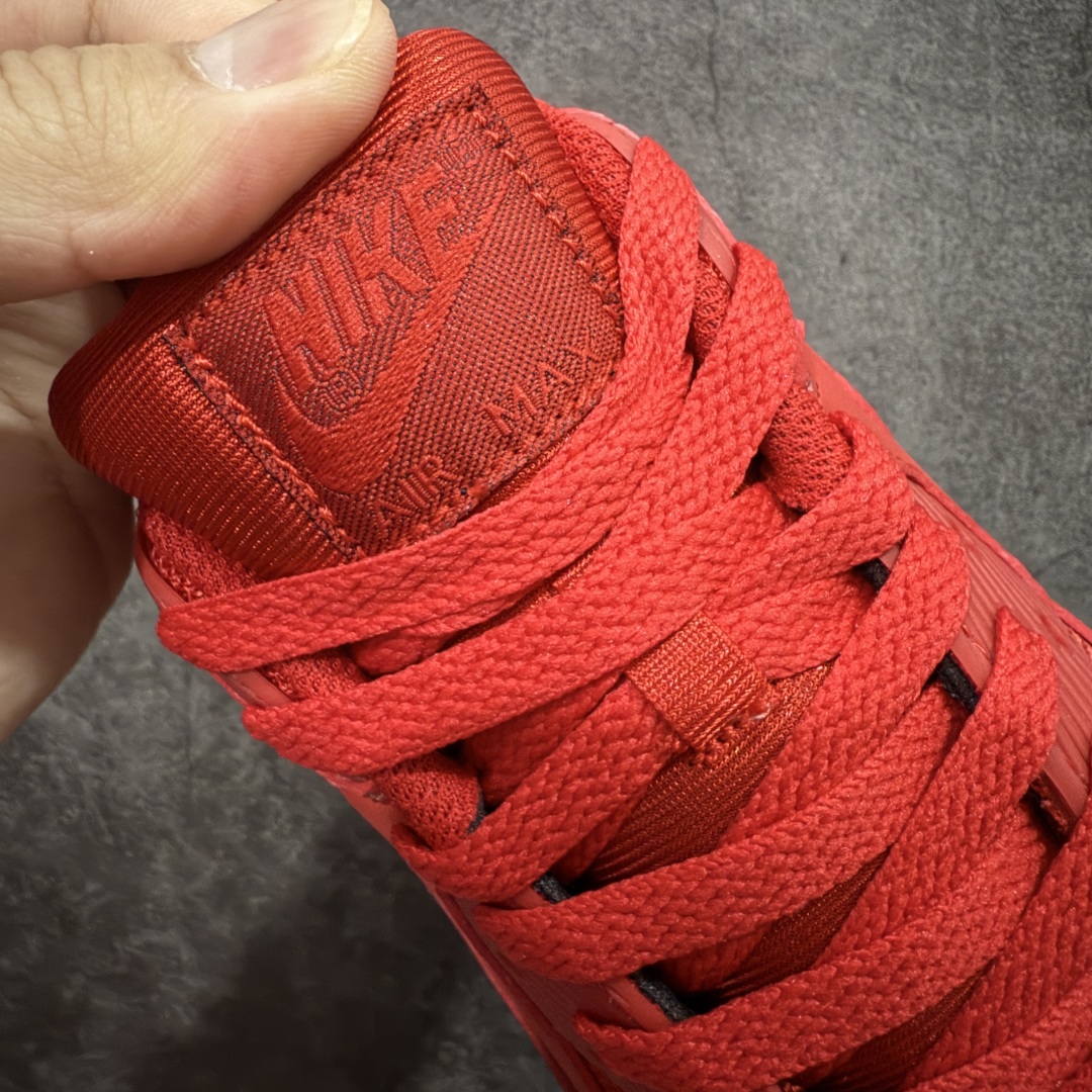 图片[6]-【Max纯原版】Nike Air Max 90 舒适 复古 合成革减震防滑透气 低帮 休闲跑步鞋 红色 CZ7918-600 顶级90款问市 开发数月 原版开发 多道QC质检 鞋型完美复刻 原厂级别工艺 正确色卡 正确气垫蓝光 正确大底 独家私模 采用进口头层牛皮拼接 定位高端市场 行业标杆工艺 尺码：39 40 40.5 41 42 42.5 43 44 44.5 45 46-选品中心