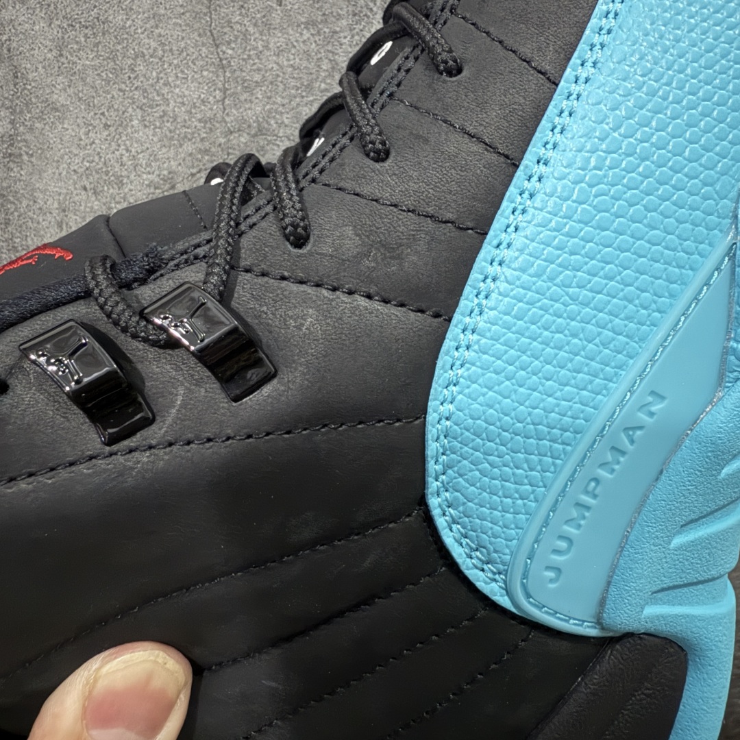 【纯原】Air Jordan 12 AJ12乔12 文化篮球鞋 黑蓝 伽马蓝 -027圈内知名口碑大厂出