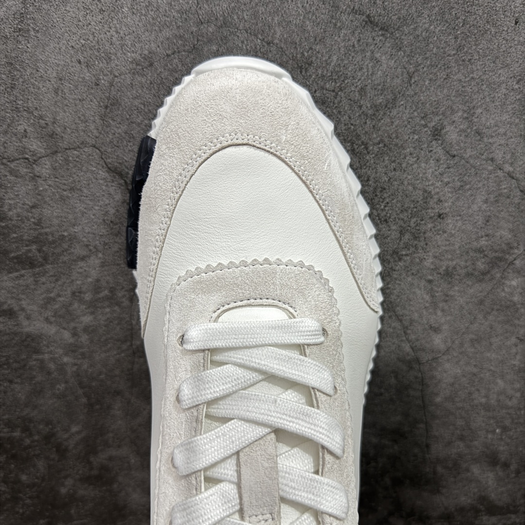 【莞顶纯原】Hermes 爱马仕 Bouncing 老钱风 皮面款 低帮休闲鞋 海淘代购同渠道品质 高端