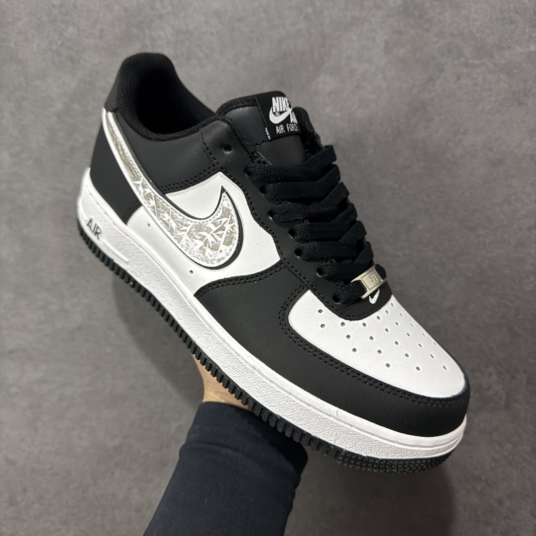 图片[3]-【定制版】Nike Air Force 1 Low’07 黑白裂纹 空军一号低帮休闲板鞋 定制皮料 定制鞋盒 原楦原纸板 纯正空军版型 内置全掌气垫 货号：ZH0316-118 尺码：36 36.5 37.5 38 38.5 39 40 40.5 41 42 42.5 43 44 44.5 45 编码：HXSA310320-选品中心