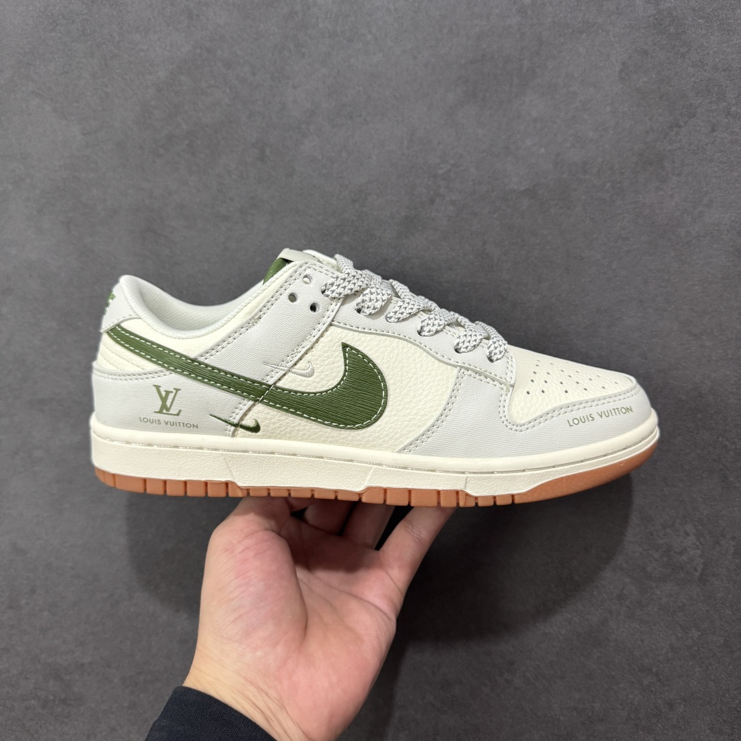 【纯原】Nike SB Dunk Low LV联名 抹茶绿生胶 周年高端定制 低帮休闲板鞋 jp-173