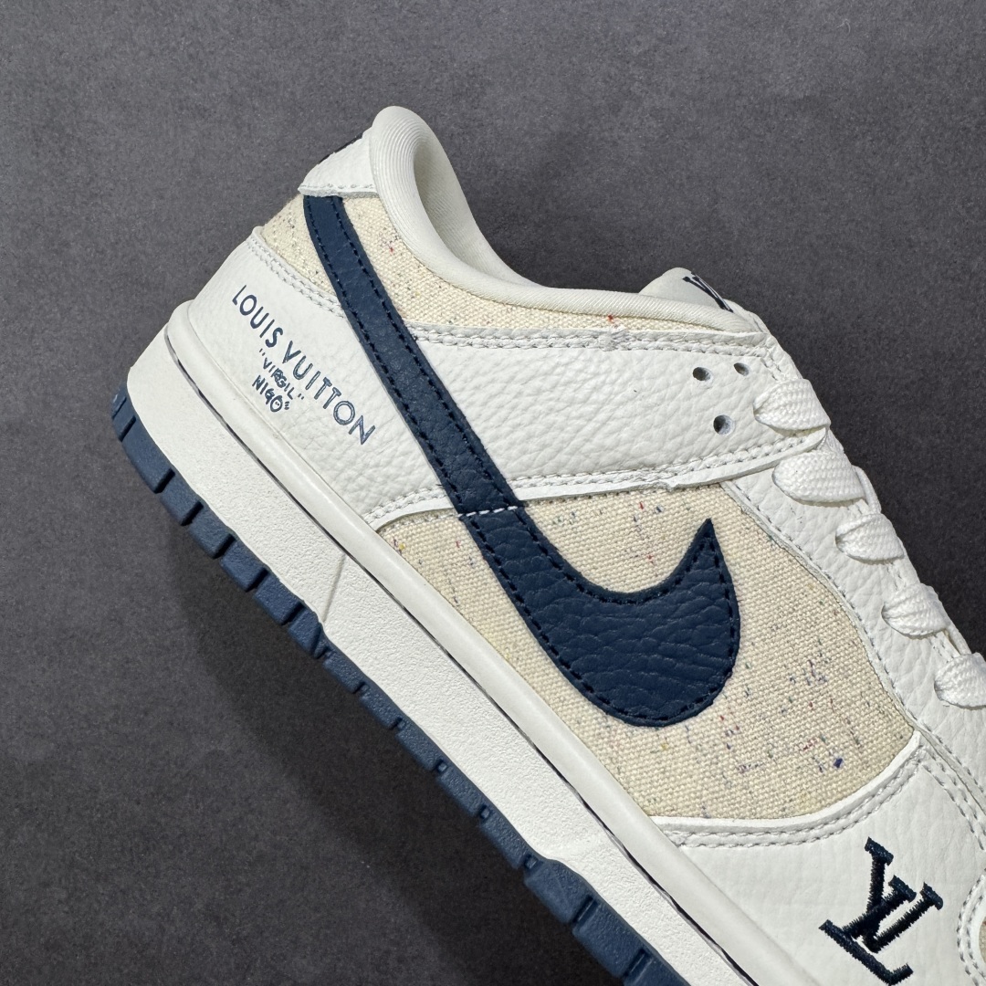 图片[6]-【定制版】Nike SB Dunk Low LV联名 米白藏蓝织布 高端定制 低帮休闲板鞋 SC0601-478  #定制鞋盒 大厂纯原品质出货 超高清洁度 皮料切割干净无任何毛边 细节完美   尺码：36 36.5 37.5 38 38.5 39 40 40.5 41 42 42.5 43 44 44.5 45 编码：HXSB330340-选品中心