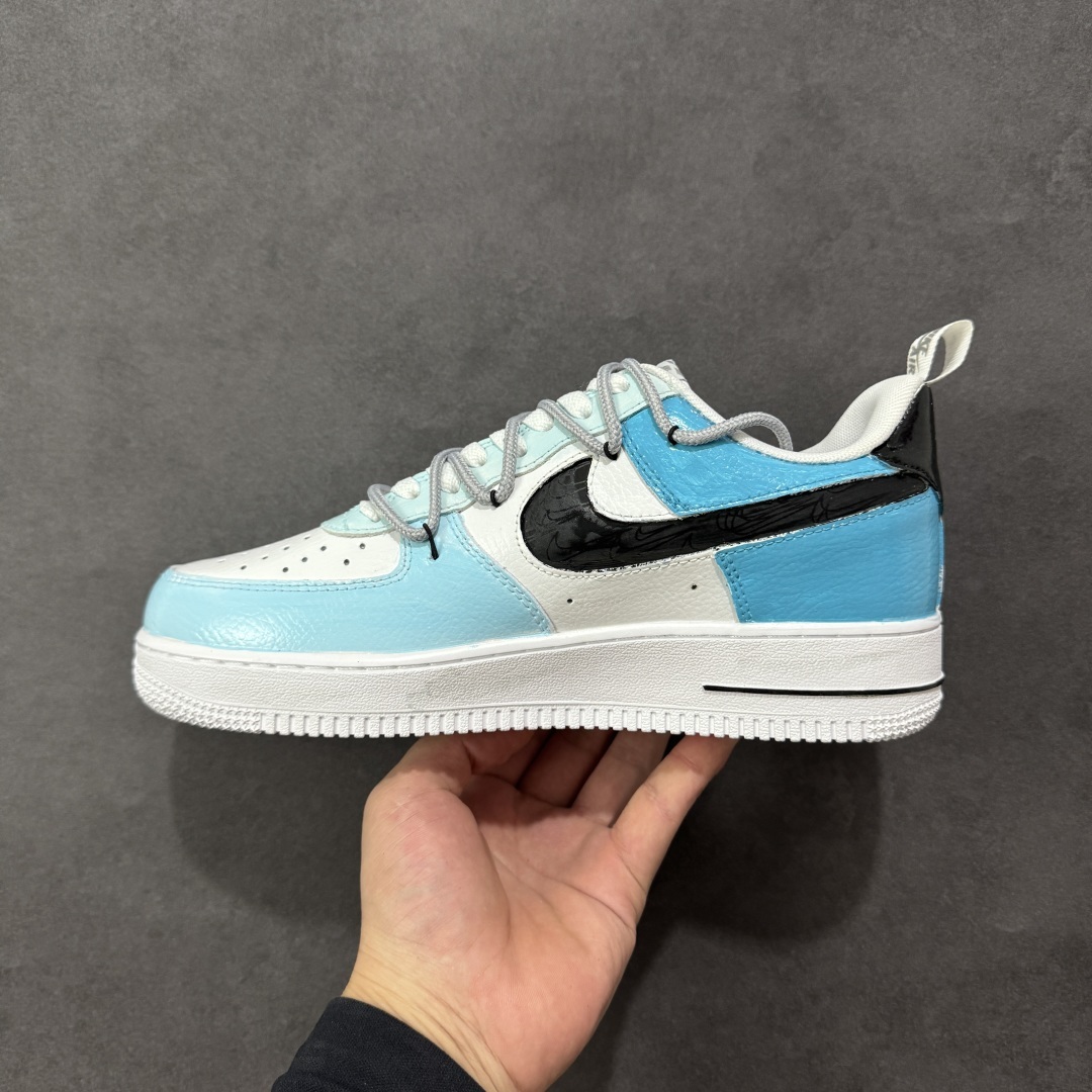 【纯原】Nike Air Force 1'07 Low 手绘涂鸦 电玩蓝调 空军一号低帮休闲板鞋 FB8