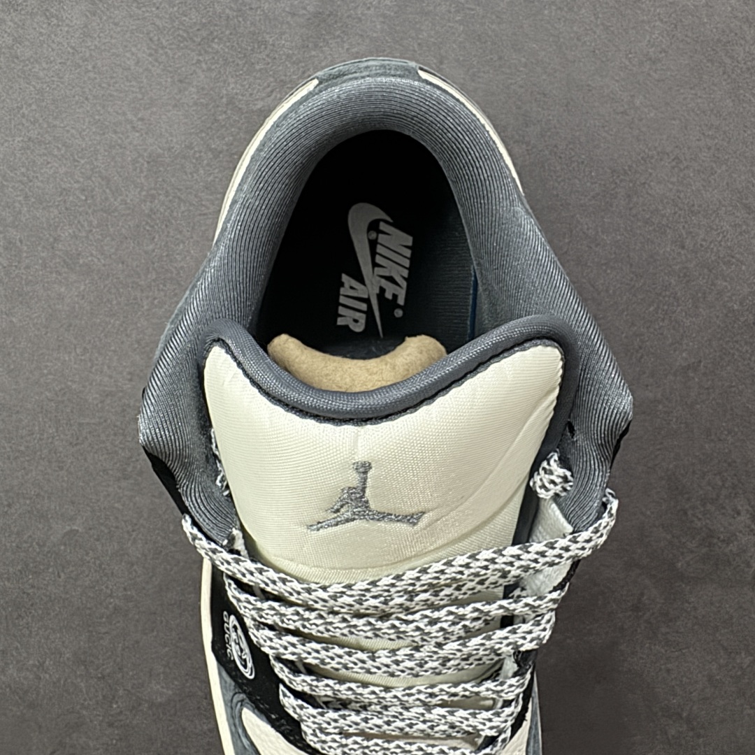 【纯原】Air Jordan 1 Low AJ1 乔1 “GUCCI联名---米黑蓝印花”高端定制 低帮
