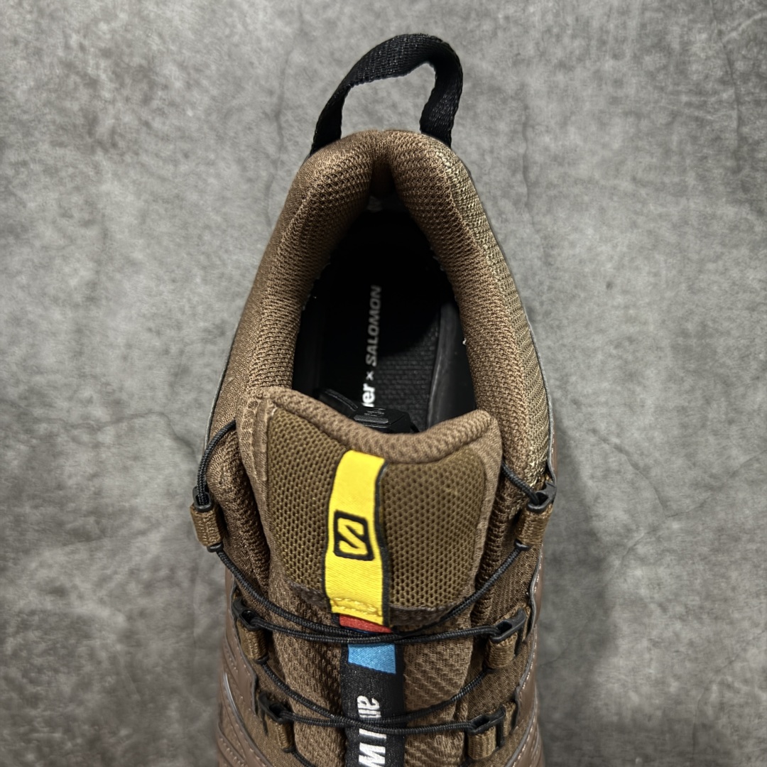 图片[8]-【绿x版】SALOMON XA Pro 3D GTX 萨洛蒙潮流越野机能户外功能鞋 黑棕色 防水 新配色出货 474121 纯原外贸平台特供订单 耗时半年巨作 全套原纸板楦头开发 原厂特供网布配套加持 确保原汁原味 完美呈现版型 原档数据独家私模五层组合大底 男女鞋同步官方开发至46.5 原装Ortholite轻量化鞋垫 中底布带钢印编号 原厂TPU锁扣 进口港宝加持 后跟自然饱满 还原公司包裹性 鞋面采用SENSIFT贴合技术 全方位贴合包裹脚型 鞋跟部鞋底牵引设计 提供强大的抓地性能 更适应野外崎岖不平的道路 其3D ADVANCED CHASSIS底盘 材料轻量大化 钉齿设计更具稳定性 防护性 鞋底易磨损区运用CONTAGRIP高耐磨材料 应对城市硬质路面长距离跑考验 尺码：36 36.5 37.5 38 38.5 39 40 40.5 41 42 42.5 43 44 44.5 45 46 46.5-选品中心