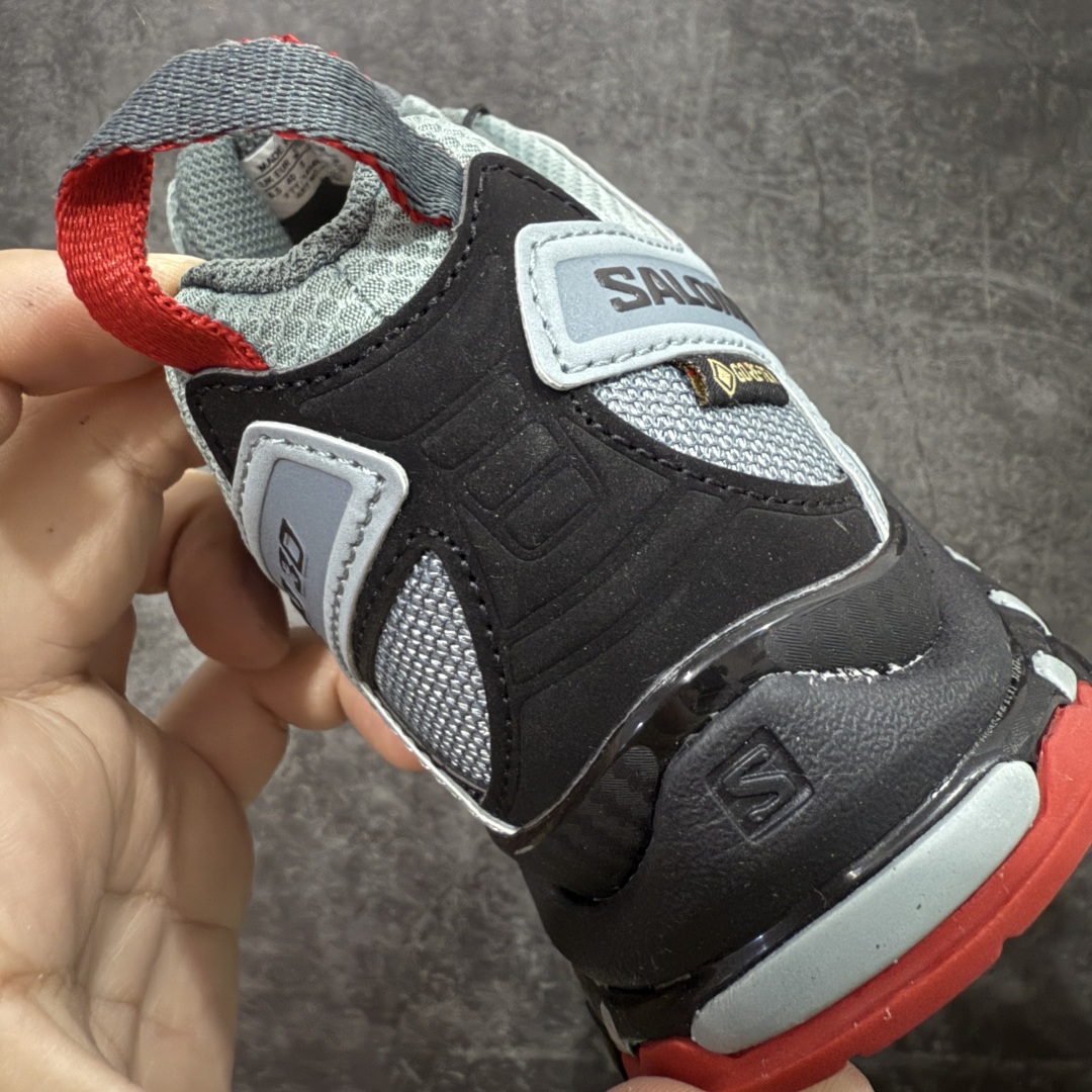 图片[2]-【绿x版】SALOMON XA Pro 3D GTX 萨洛蒙潮流越野机能户外功能鞋 黑蓝色 防水 新配色出货 407894 纯原外贸平台特供订单 耗时半年巨作 全套原纸板楦头开发 原厂特供网布配套加持 确保原汁原味 完美呈现版型 原档数据独家私模五层组合大底 男女鞋同步官方开发至46.5 原装Ortholite轻量化鞋垫 中底布带钢印编号 原厂TPU锁扣 进口港宝加持 后跟自然饱满 还原公司包裹性 鞋面采用SENSIFT贴合技术 全方位贴合包裹脚型 鞋跟部鞋底牵引设计 提供强大的抓地性能 更适应野外崎岖不平的道路 其3D ADVANCED CHASSIS底盘 材料轻量大化 钉齿设计更具稳定性 防护性 鞋底易磨损区运用CONTAGRIP高耐磨材料 应对城市硬质路面长距离跑考验 尺码：36 36.5 37.5 38 38.5 39 40 40.5 41 42 42.5 43 44 44.5 45 46 46.5-选品中心