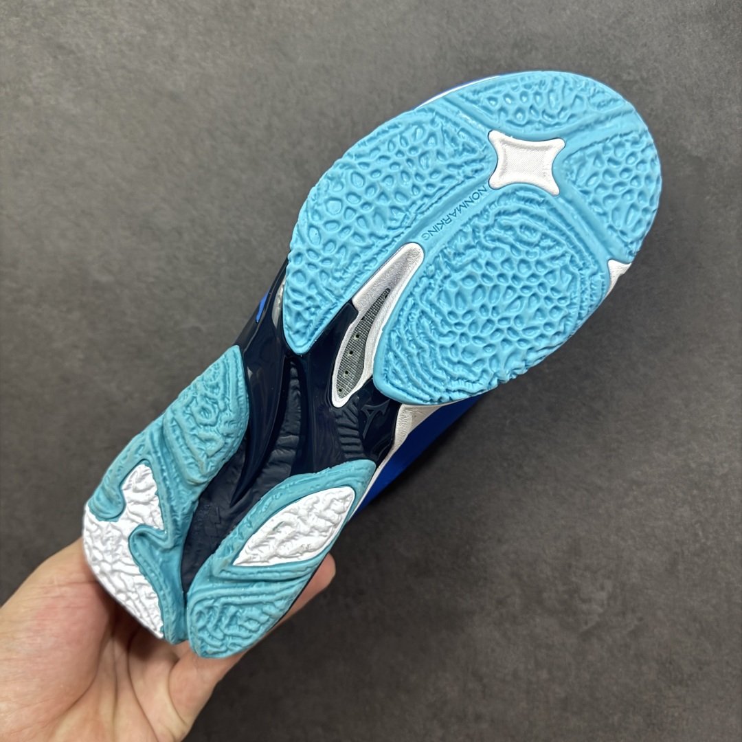 图片[9]-【公司级】美津浓Mizuno Wave Lightning Z8 闪电Z8系列低帮排球羽毛球运动鞋“蓝浅蓝” 升级原楦原纸版开发 #采用高频热熔网织布鞋面材质 #后掌wave物理镂空设计 #外置特殊防滑耐磨橡胶大底 货号：V1GA240001 尺码：36 36.5 37.5 38 38.5 39 40 40.5 41 42 42.5 43 44 45 编码：LNH280290-选品中心
