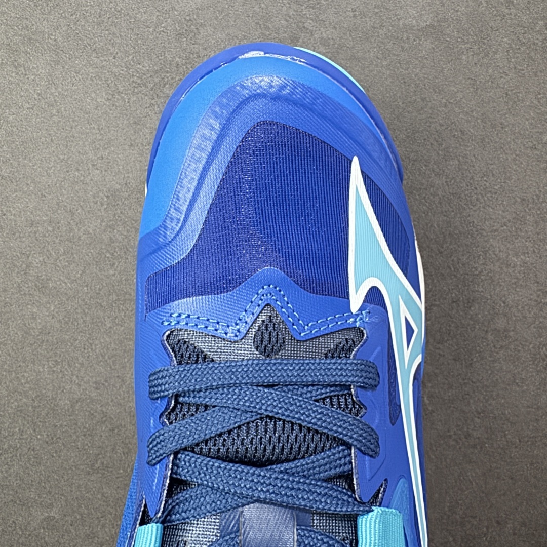 图片[8]-【公司级】美津浓Mizuno Wave Lightning Z8 闪电Z8系列低帮排球羽毛球运动鞋“蓝浅蓝” 升级原楦原纸版开发 #采用高频热熔网织布鞋面材质 #后掌wave物理镂空设计 #外置特殊防滑耐磨橡胶大底 货号：V1GA240001 尺码：36 36.5 37.5 38 38.5 39 40 40.5 41 42 42.5 43 44 45 编码：LNH280290-选品中心