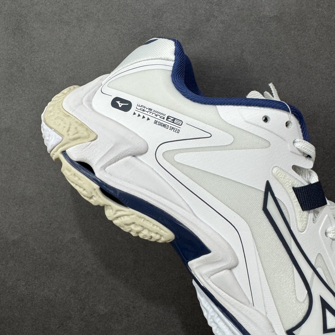 图片[6]-【公司级】美津浓Mizuno Wave Lightning Z8 闪电Z8系列低帮排球羽毛球运动鞋 升级原楦原纸版开发 #采用高频热熔网织布鞋面材质 #后掌wave物理镂空设计 #外置特殊防滑耐磨橡胶大底 货号：V1GA240061 尺码：36 36.5 37.5 38 38.5 39 40 40.5 41 42 42.5 43 44 45 编码：LNH280290-选品中心