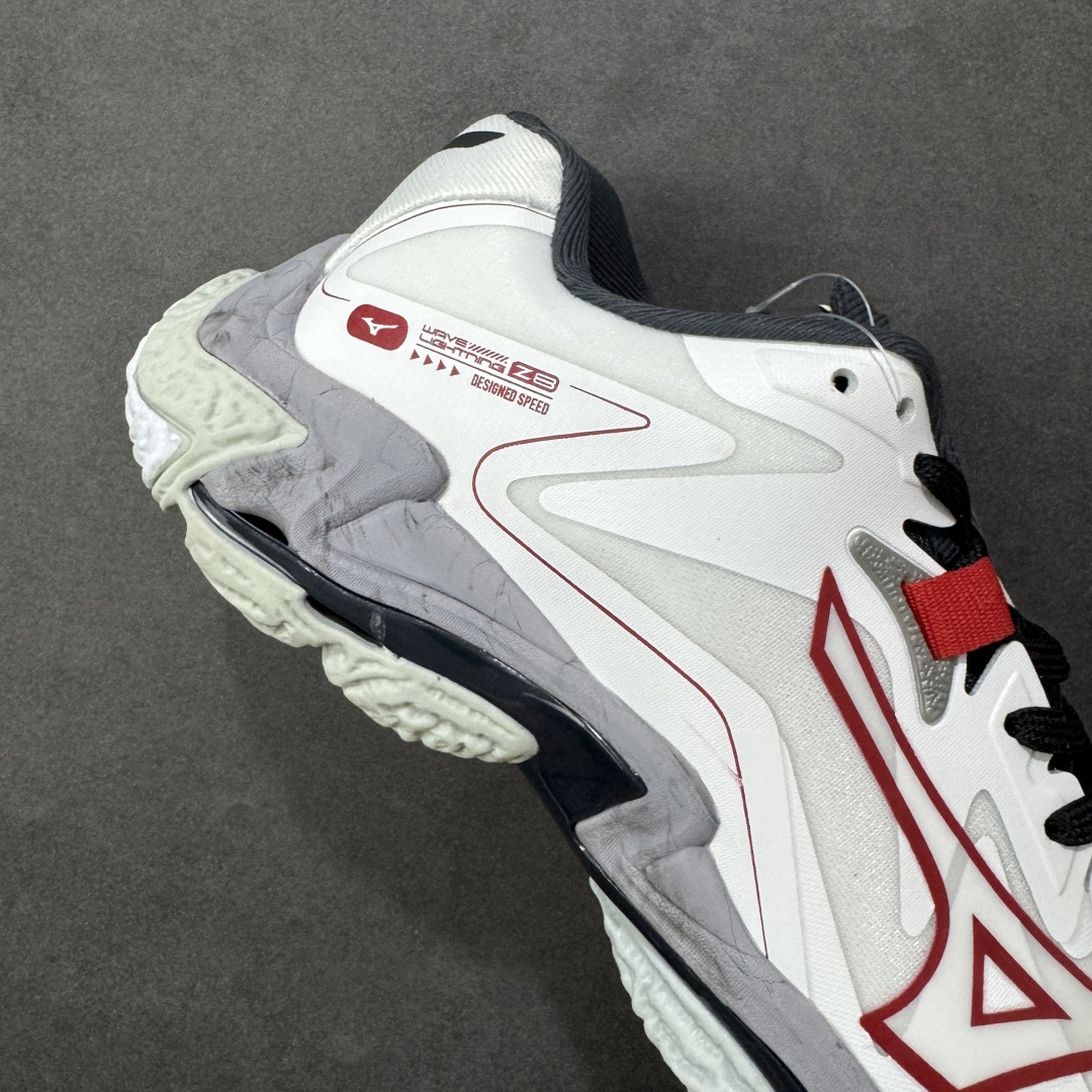 图片[6]-【公司级】美津浓Mizuno Wave Lightning Z8 闪电Z8系列低帮排球羽毛球运动鞋 升级原楦原纸版开发 #采用高频热熔网织布鞋面材质 #后掌wave物理镂空设计 #外置特殊防滑耐磨橡胶大底 货号：V1GA240096 尺码：36 36.5 37.5 38 38.5 39 40 40.5 41 42 42.5 43 44 45 编码：LNH280290-选品中心