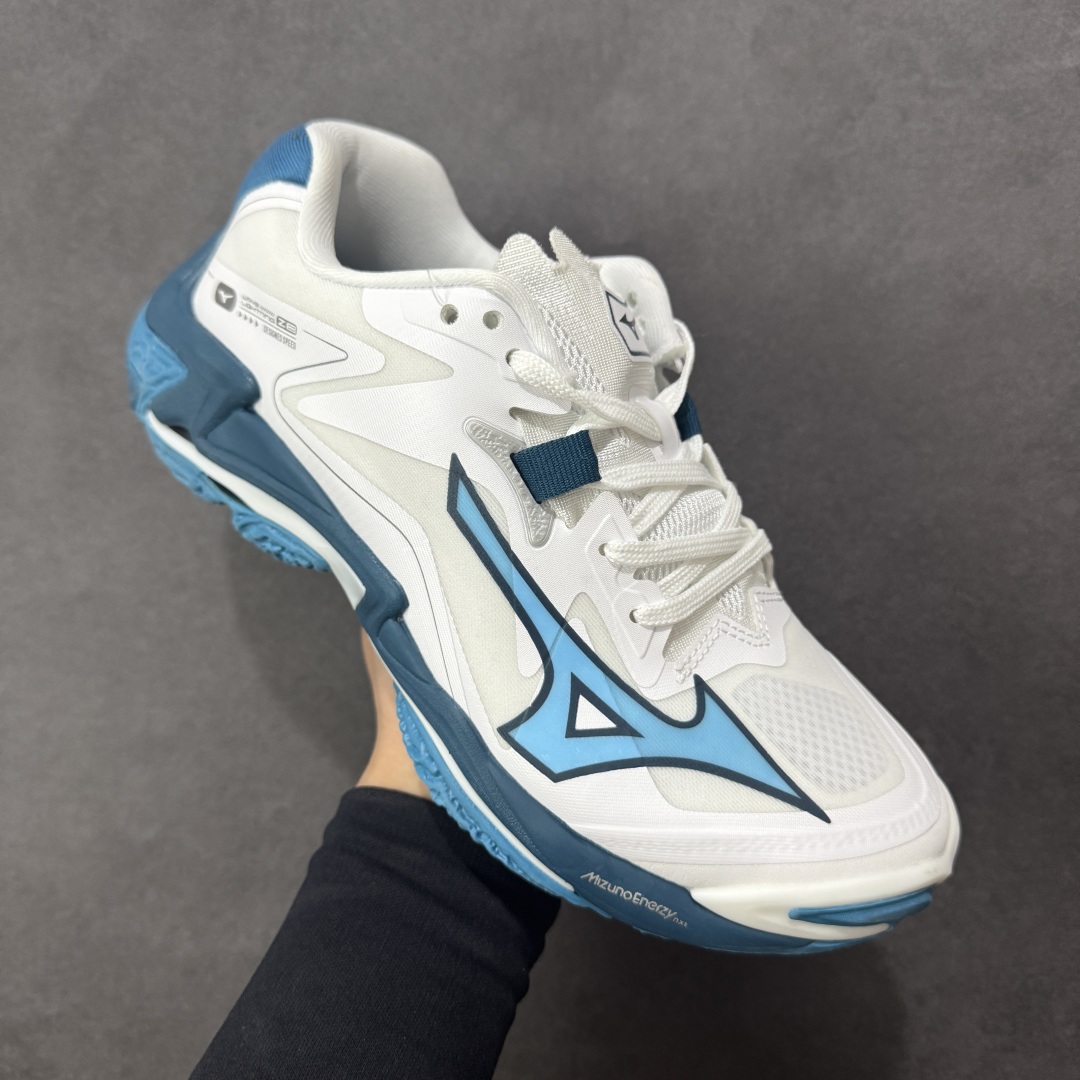 图片[3]-【公司级】美津浓Mizuno Wave Lightning Z8 闪电Z8系列低帮排球羽毛球运动鞋 升级原楦原纸版开发 #采用高频热熔网织布鞋面材质 #后掌wave物理镂空设计 #外置特殊防滑耐磨橡胶大底 货号：V1GA240021 尺码：36 36.5 37.5 38 38.5 39 40 40.5 41 42 42.5 43 44 45 编码：LNH280290-选品中心