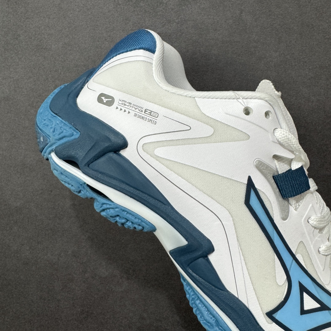 图片[6]-【公司级】美津浓Mizuno Wave Lightning Z8 闪电Z8系列低帮排球羽毛球运动鞋 升级原楦原纸版开发 #采用高频热熔网织布鞋面材质 #后掌wave物理镂空设计 #外置特殊防滑耐磨橡胶大底 货号：V1GA240021 尺码：36 36.5 37.5 38 38.5 39 40 40.5 41 42 42.5 43 44 45 编码：LNH280290-选品中心