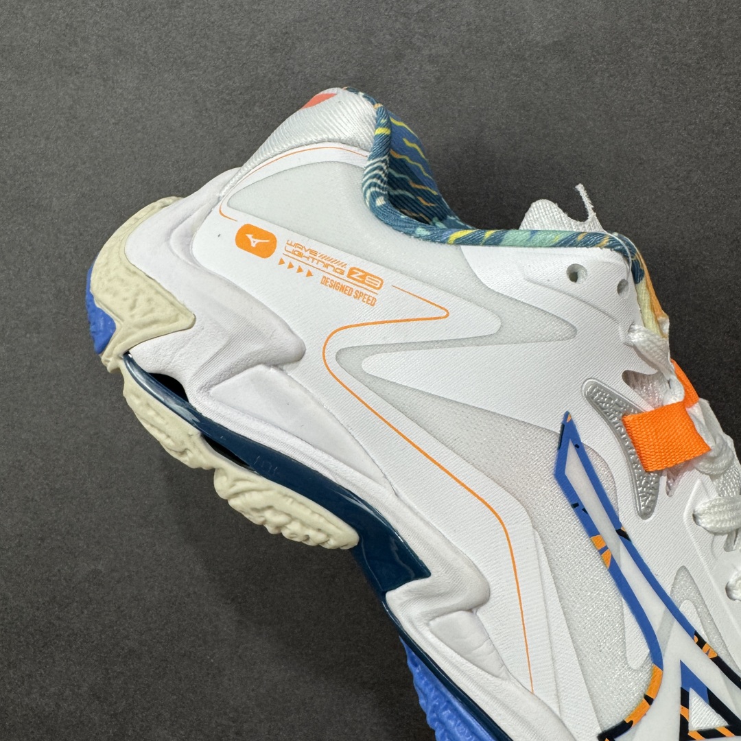 图片[6]-【公司级】美津浓Mizuno Wave Lightning Z8 闪电Z8系列低帮排球羽毛球运动鞋 升级原楦原纸版开发 #采用高频热熔网织布鞋面材质 #后掌wave物理镂空设计 #外置特殊防滑耐磨橡胶大底 货号：V1GA240056 尺码：36 36.5 37.5 38 38.5 39 40 40.5 41 42 42.5 43 44 45 编码：LNH280290-选品中心