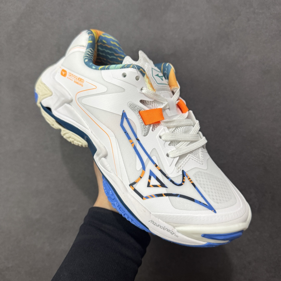 图片[3]-【公司级】美津浓Mizuno Wave Lightning Z8 闪电Z8系列低帮排球羽毛球运动鞋 升级原楦原纸版开发 #采用高频热熔网织布鞋面材质 #后掌wave物理镂空设计 #外置特殊防滑耐磨橡胶大底 货号：V1GA240056 尺码：36 36.5 37.5 38 38.5 39 40 40.5 41 42 42.5 43 44 45 编码：LNH280290-选品中心