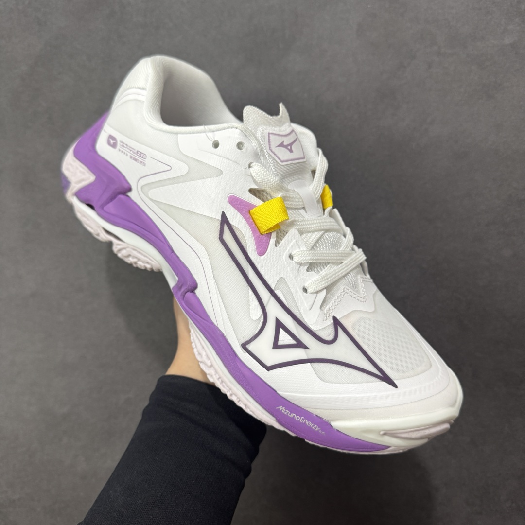 图片[3]-【公司级】美津浓Mizuno Wave Lightning Z8 闪电Z8系列低帮排球羽毛球运动鞋 升级原楦原纸版开发 #采用高频热熔网织布鞋面材质 #后掌wave物理镂空设计 #外置特殊防滑耐磨橡胶大底 货号：V1GA240010 尺码：36 36.5 37.5 38 38.5 39 40 40.5 41 42 42.5 43 44 45 编码：LNH280290-选品中心