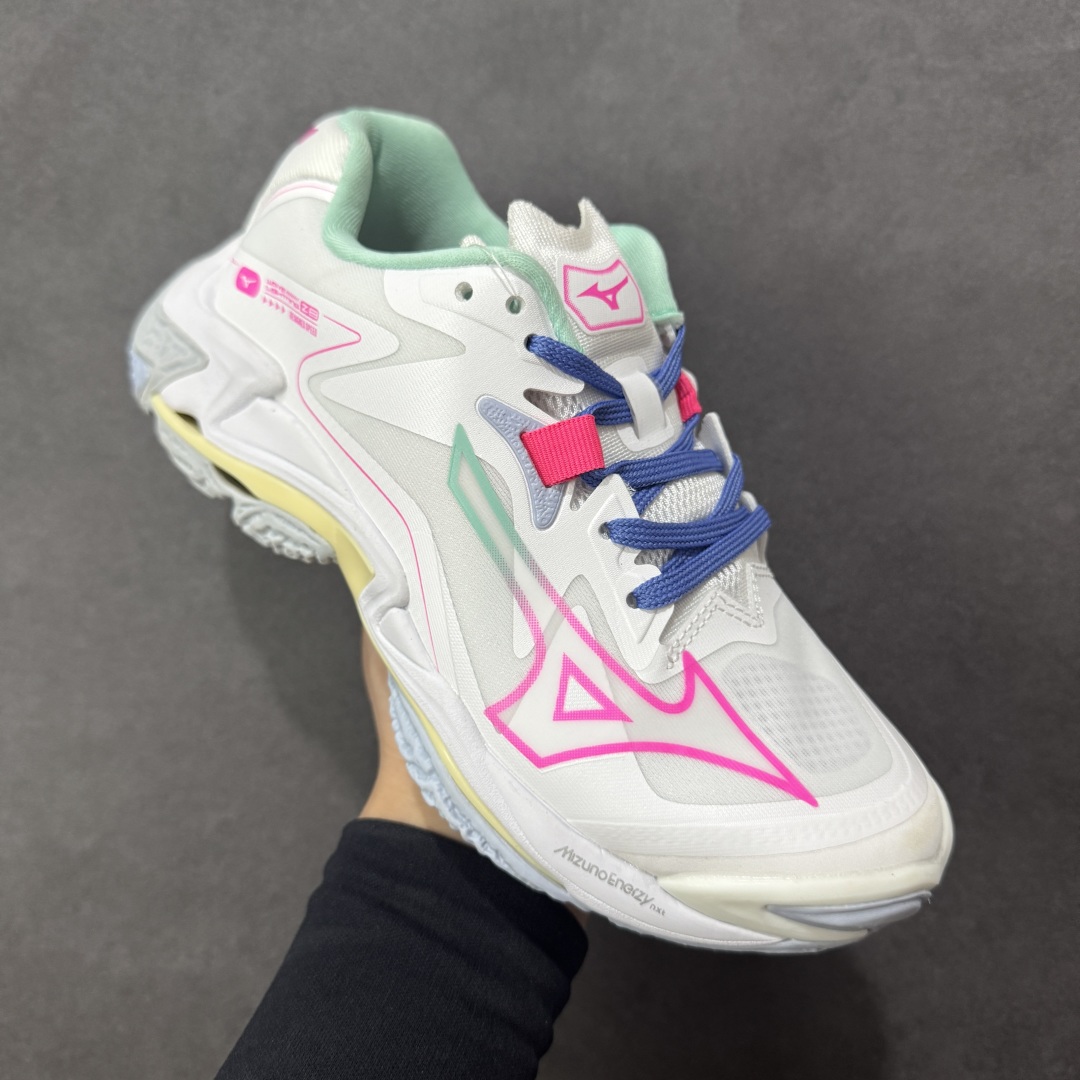 图片[3]-【公司级】美津浓Mizuno Wave Lightning Z8 闪电Z8系列低帮排球羽毛球运动鞋 升级原楦原纸版开发 #采用高频热熔网织布鞋面材质 #后掌wave物理镂空设计 #外置特殊防滑耐磨橡胶大底 货号：V1GA240058 尺码：36 36.5 37.5 38 38.5 39 40 40.5 41 42 42.5 43 44 45 编码：LNH280290-选品中心