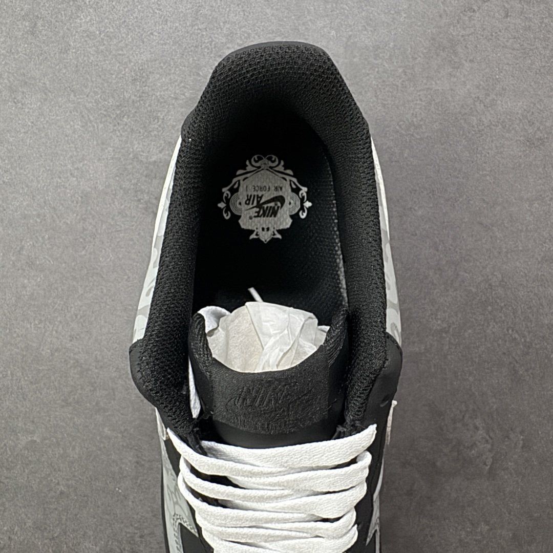 图片[7]-【定制版】Nike Air Force 1 Low 07 WET 影月巡 黑灰 原楦头原纸板 打造纯正低帮空军版型 专注外贸渠道 全掌内置蜂窝气垫 原盒配件 原厂中底钢印、拉帮完美 货号：ZH0316 108 尺码：36 36.5 37.5 38 38.5 39 40 40.5 41 42 42.5 43 44 44.5 45-选品中心